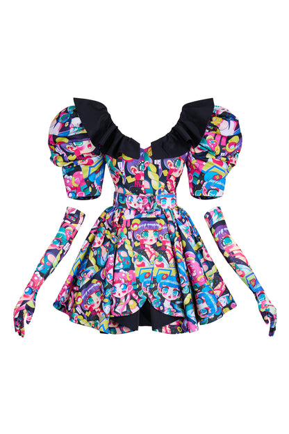 KAWAII ANIME RUFFLE DRESS