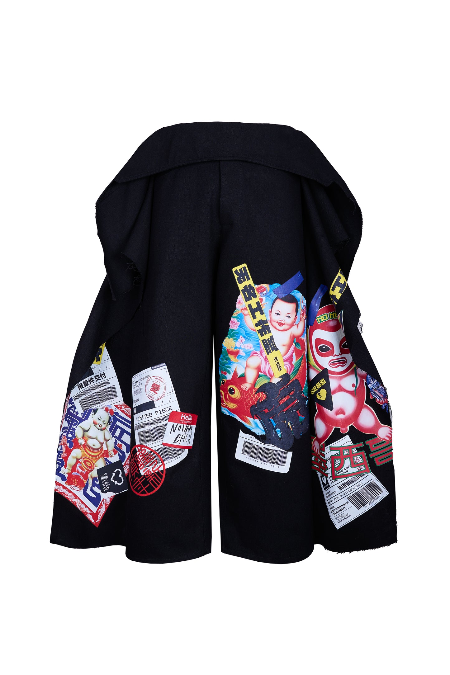 HONG KONG DECONSTRUCTED STICKER PANTS